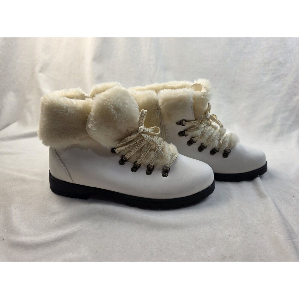 Comfortview Women's The Arctic Bootie White With Gold Size 11